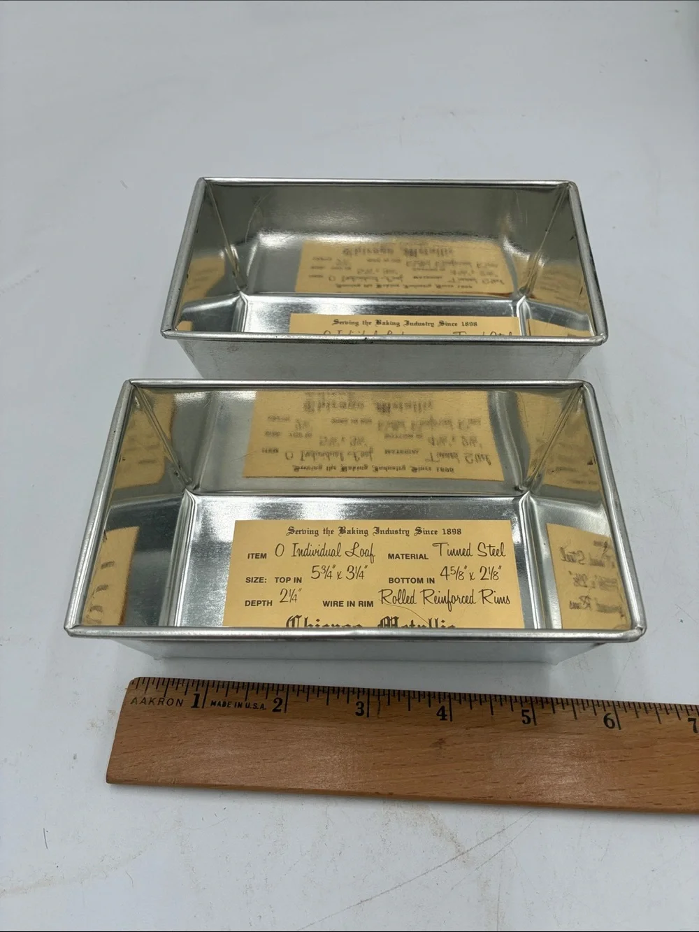 Chicago Metallic Tinned Steel Individual Loaf Pan